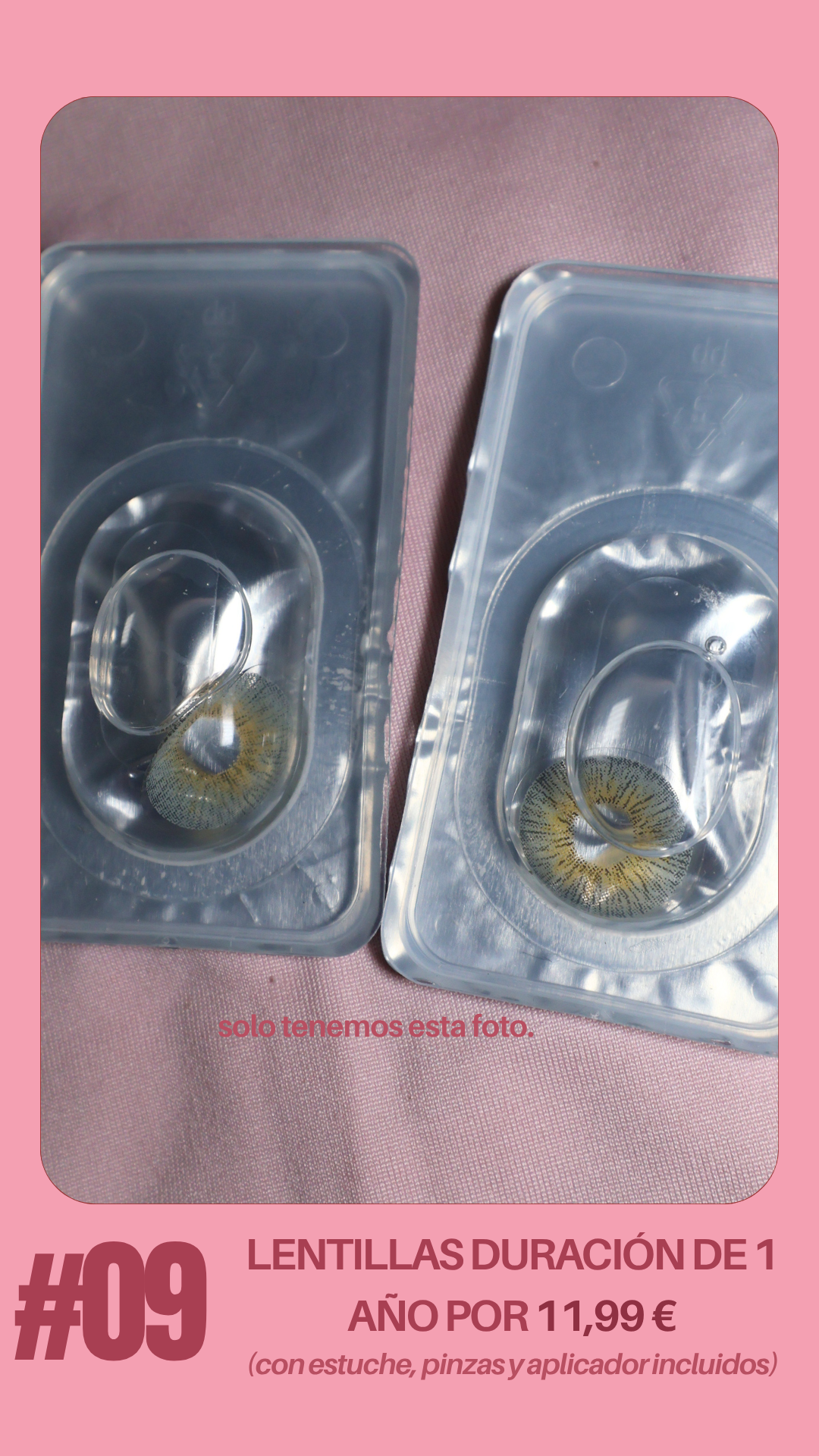 1 PAR DE LENTILLAS POR TAN SOLO 11.99 EUROS
