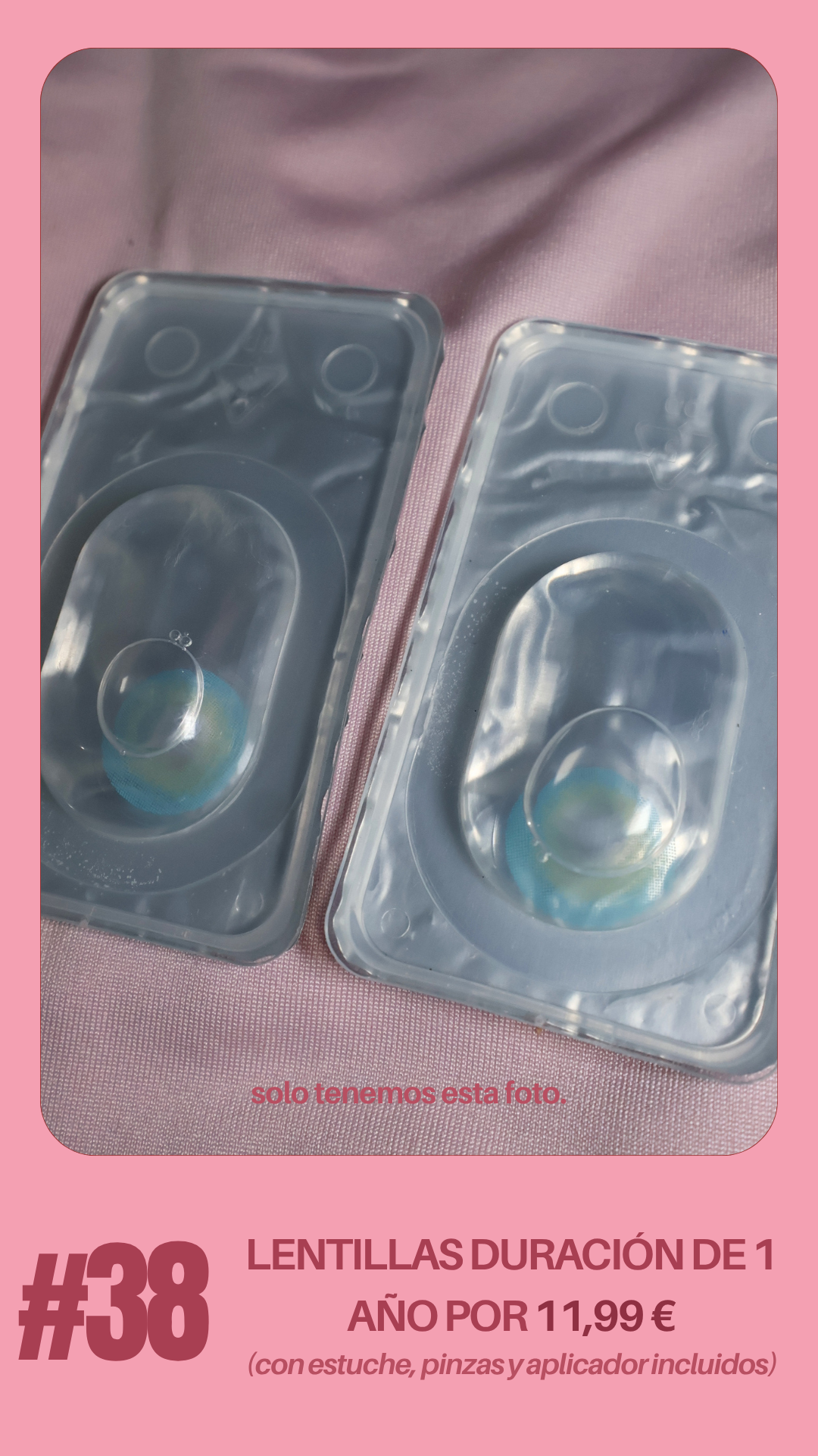 1 PAR DE LENTILLAS POR TAN SOLO 11.99 EUROS