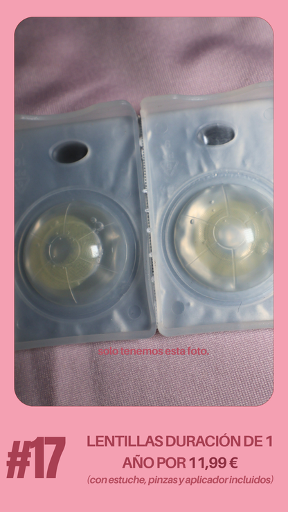 1 PAR DE LENTILLAS POR TAN SOLO 11.99 EUROS