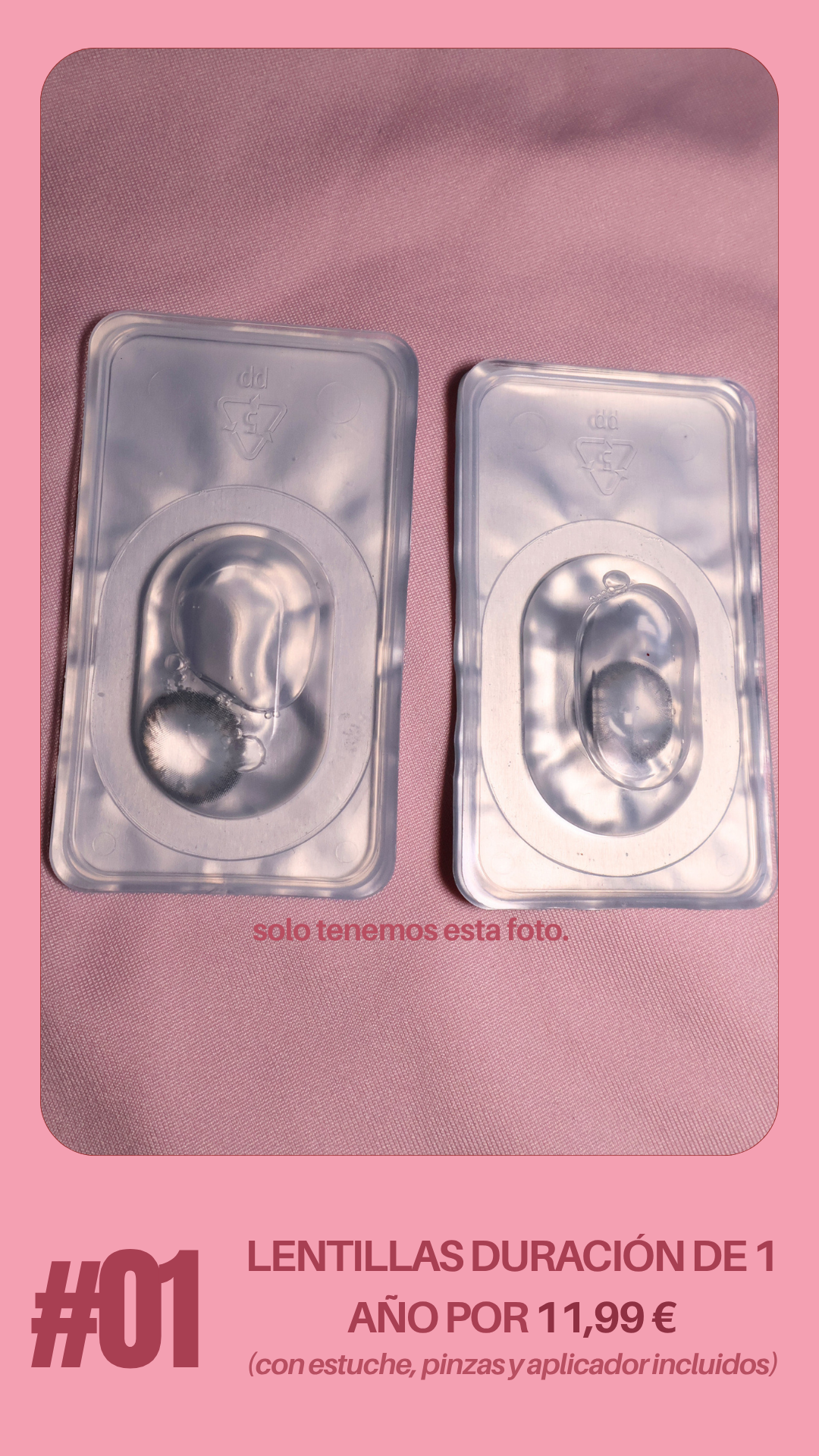 1 PAR DE LENTILLAS POR TAN SOLO 11.99 EUROS