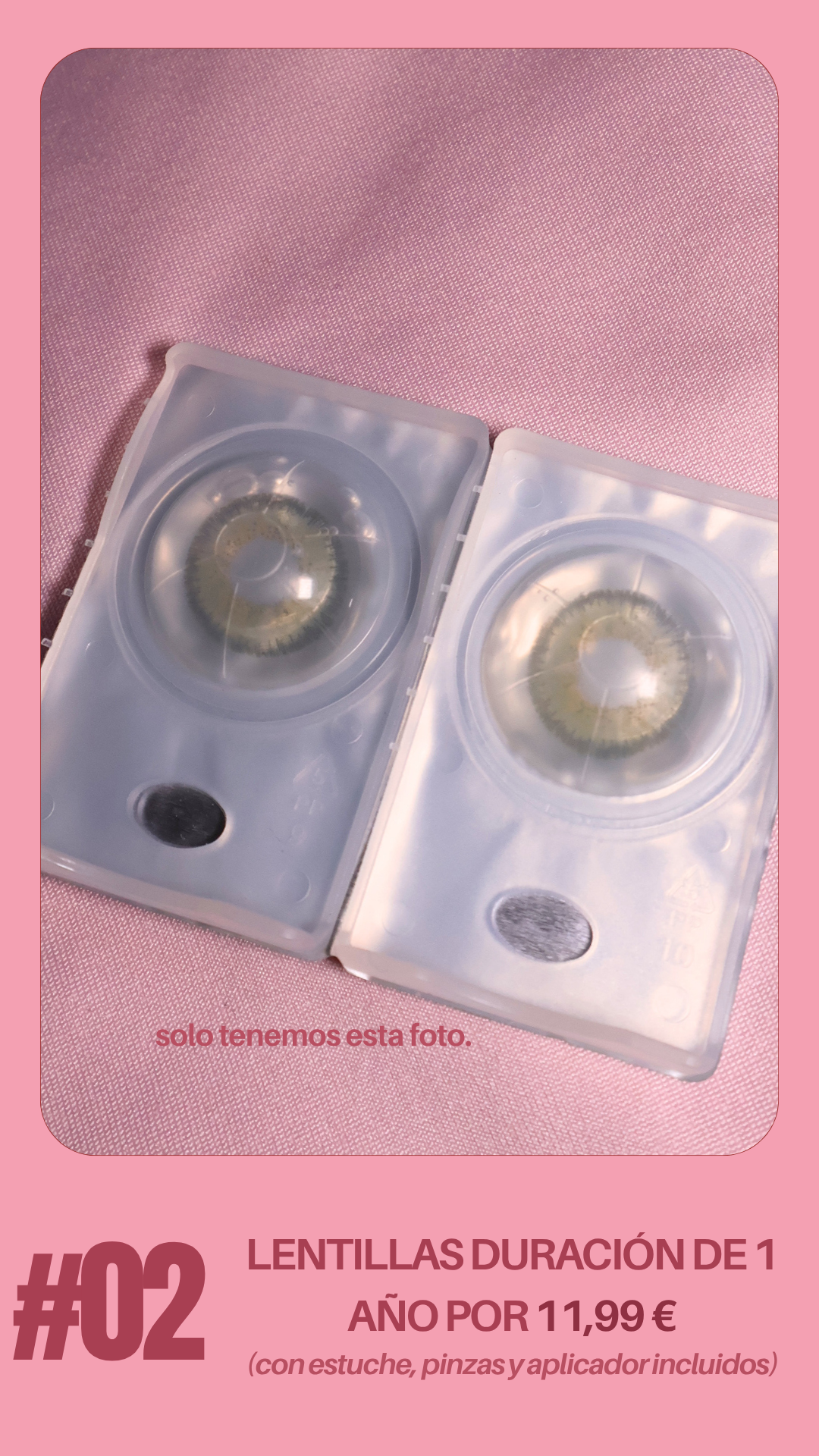 1 PAR DE LENTILLAS POR TAN SOLO 11.99 EUROS