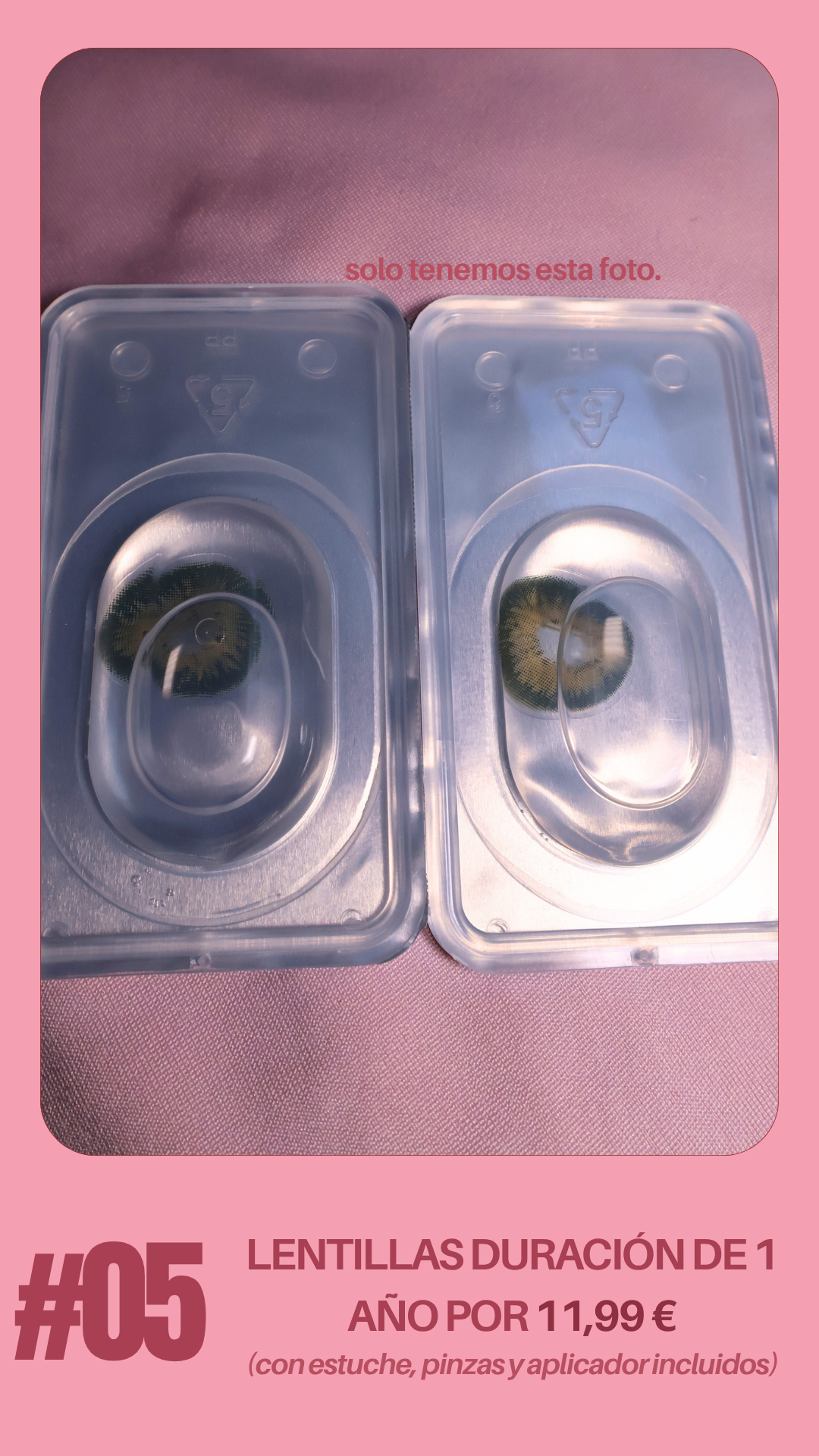 1 PAR DE LENTILLAS POR TAN SOLO 11.99 EUROS