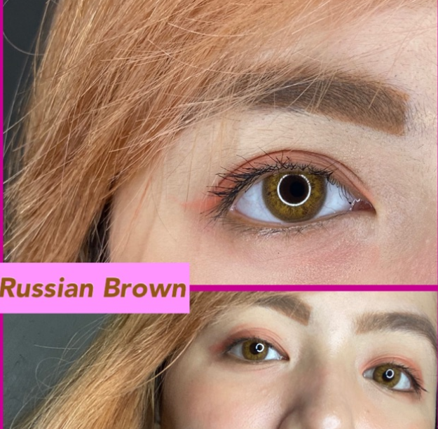 RUSSIAN BROWN - LENTILLAS CHAMPAGNE